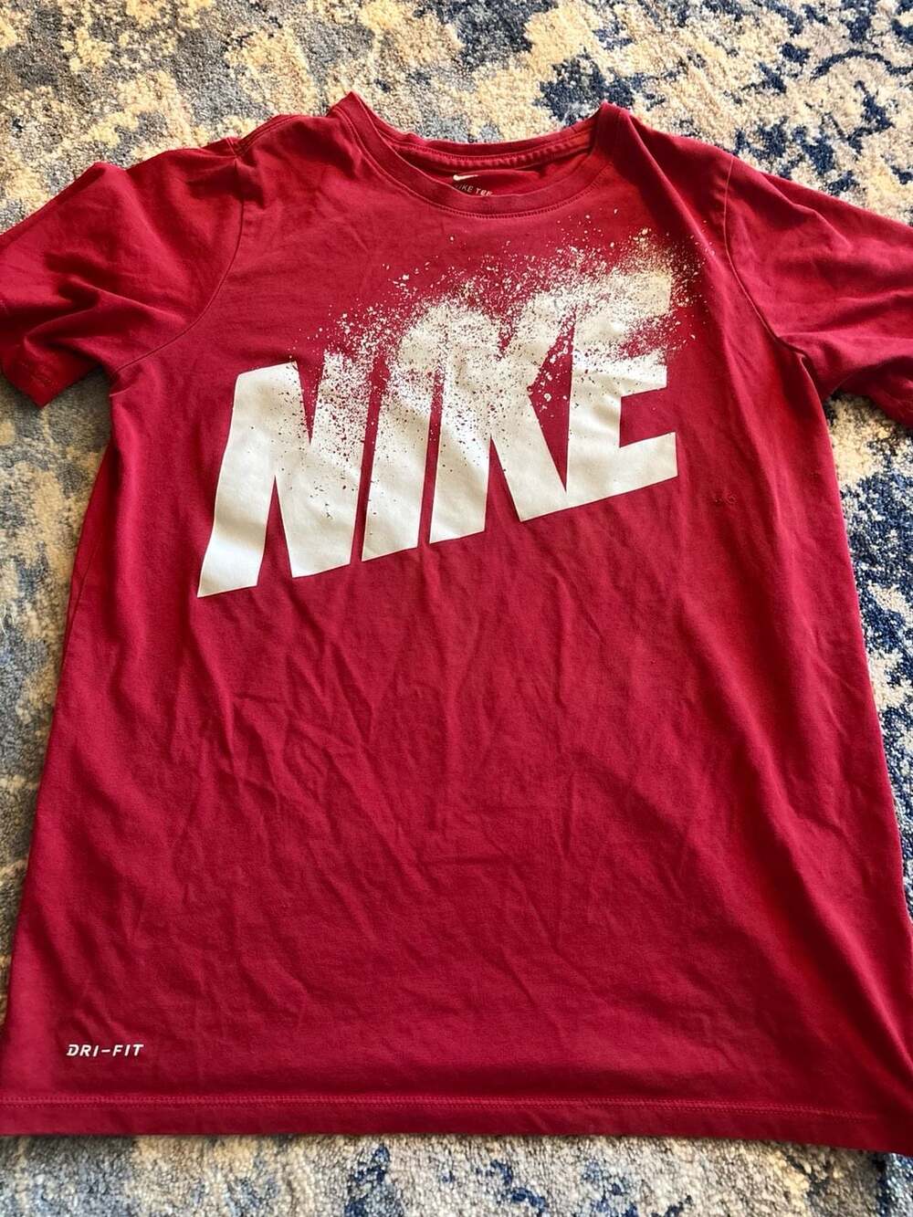 Nike The Nike Tee youth Size L Red Graphic Dri-Fit T-Shirt